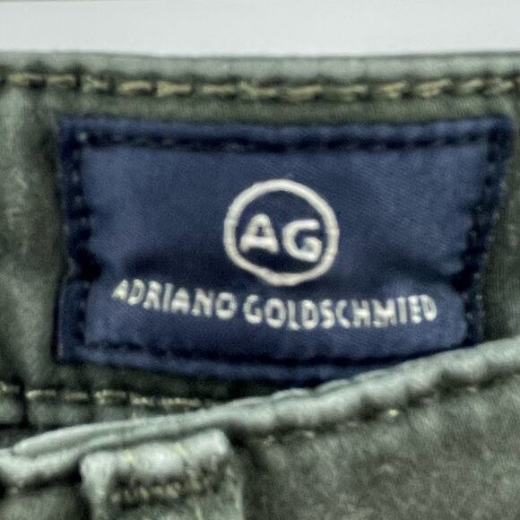 Adriano Goldschmied Khaki Army Green Boho Indie Skinny Jeans Size 26 Preppy - Picture 10 of 14